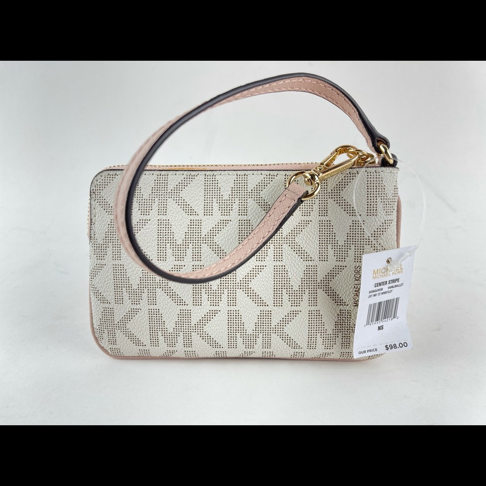 MICHAEL KORS JET TRAVEL LG CENTER STRIPE TOP ZIP - Picture 2 of 11